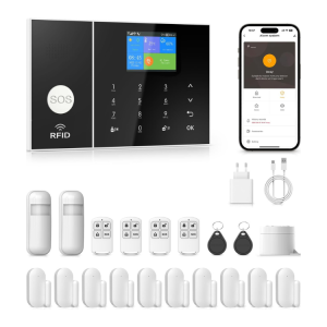 PGST Alarme Sans Fil Professionnelle WiFi & GSM – Système de Sécurité Connecté pour Entreprises, Bureaux et Commerces