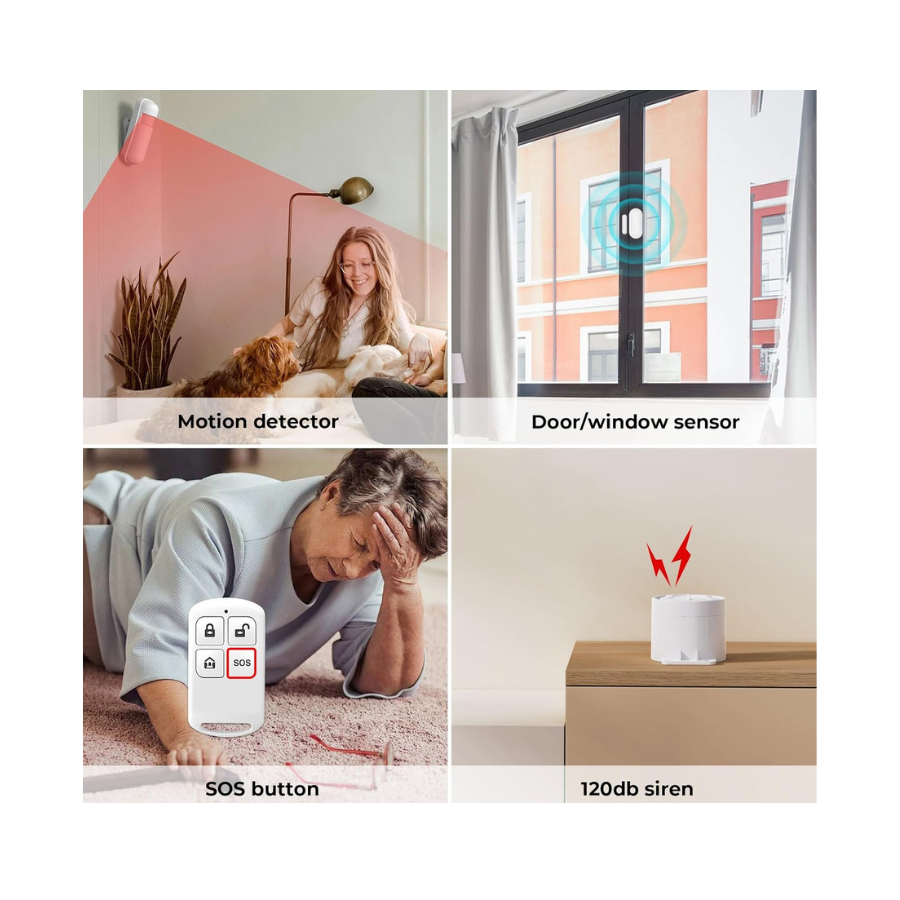 Alarme Connectée Sans Fil XNY – Système Sécurité Wi-Fi & 4G avec Caméra – Image 5