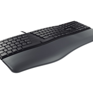 Clavier Ergonomique CHERRY KC 4500 ERGO - AZERTY Filaire avec Repose-Poignets