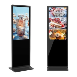Écran Publicitaire Vertical 43" Full HD - Affichage Dynamique, IPS, WiFi, HDMI, USB, Haut-Parleurs Intégrés